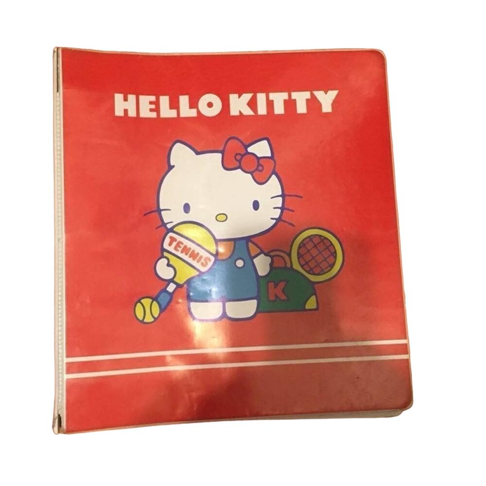 VINTAGE 1976 -1981 Collectable Hello Kitty Binder‎